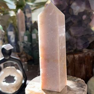 Pink Amethyst 4 Sided Crystal Tower 6”